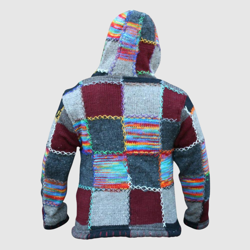 Echoarchiv | Hoodie Wollmischung Relaxed Fit Boho-Stil