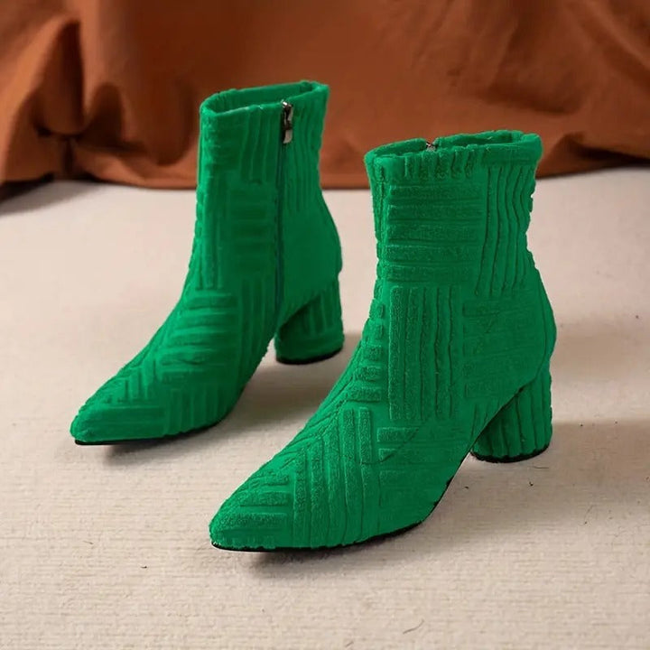Echoarchiv | Elegante Einfarbige Schuhe Mit Dickem Absatz