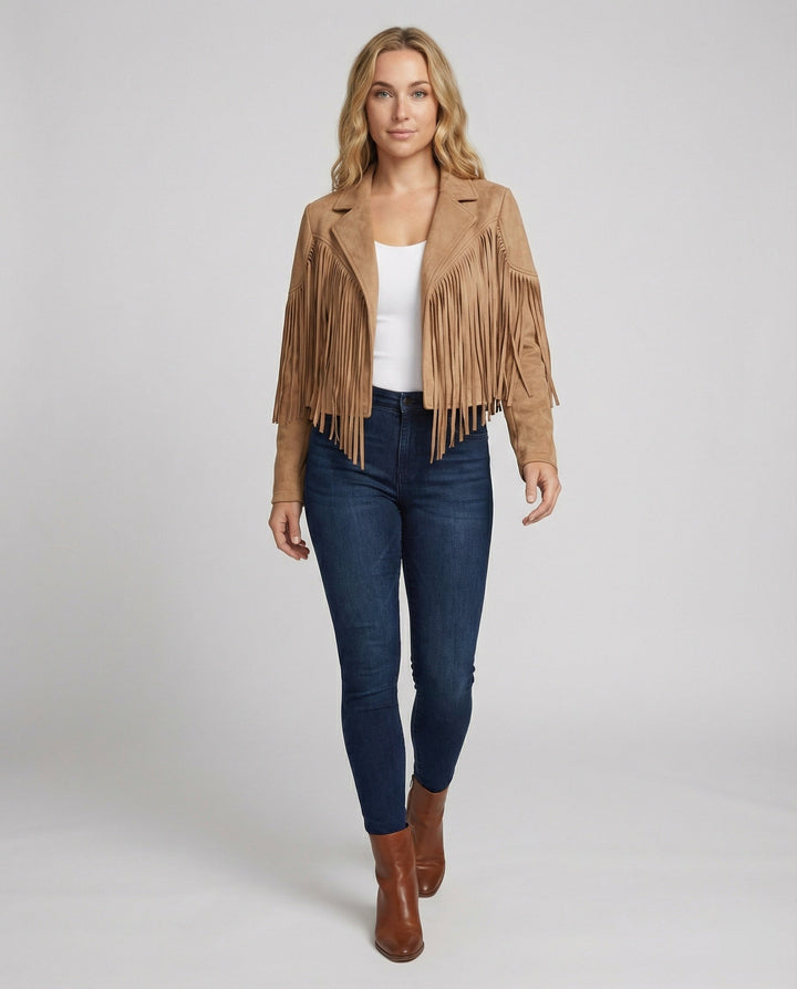 Echoarchiv | Retro Chic Jacke Mit Fransen