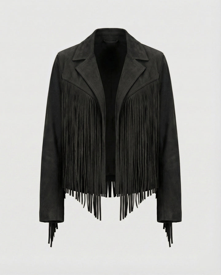 Echoarchiv | Retro Chic Jacke Mit Fransen