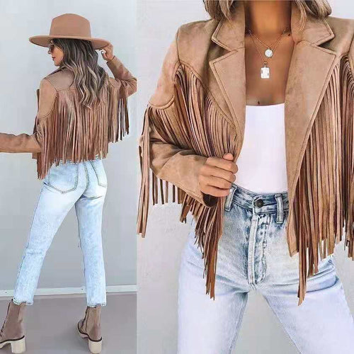 Echoarchiv | Retro Chic Jacke mit Fransen