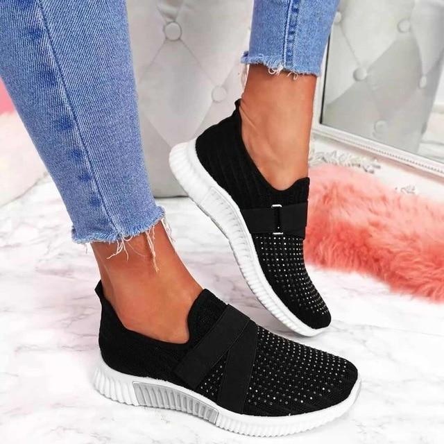 Slip-On-SnEchoarchivker für Damen mit Klettverschluss | Verbessern Sie Ihre Laufhaltung!