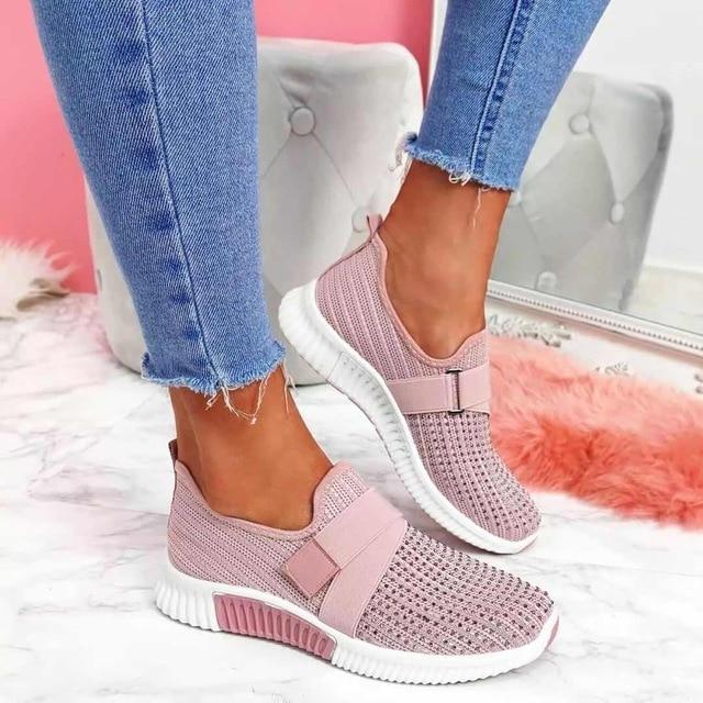 Slip-On-SnEchoarchivker für Damen mit Klettverschluss | Verbessern Sie Ihre Laufhaltung!