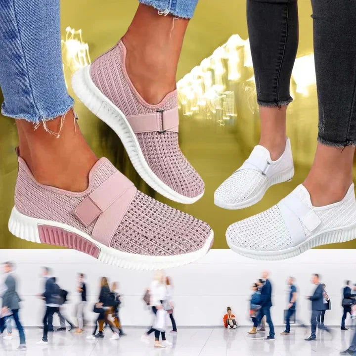 Slip-On-SnEchoarchivker für Damen mit Klettverschluss | Verbessern Sie Ihre Laufhaltung!