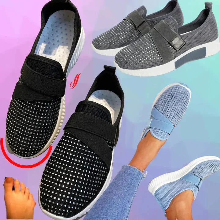 Slip-On-SnEchoarchivker für Damen mit Klettverschluss | Verbessern Sie Ihre Laufhaltung!