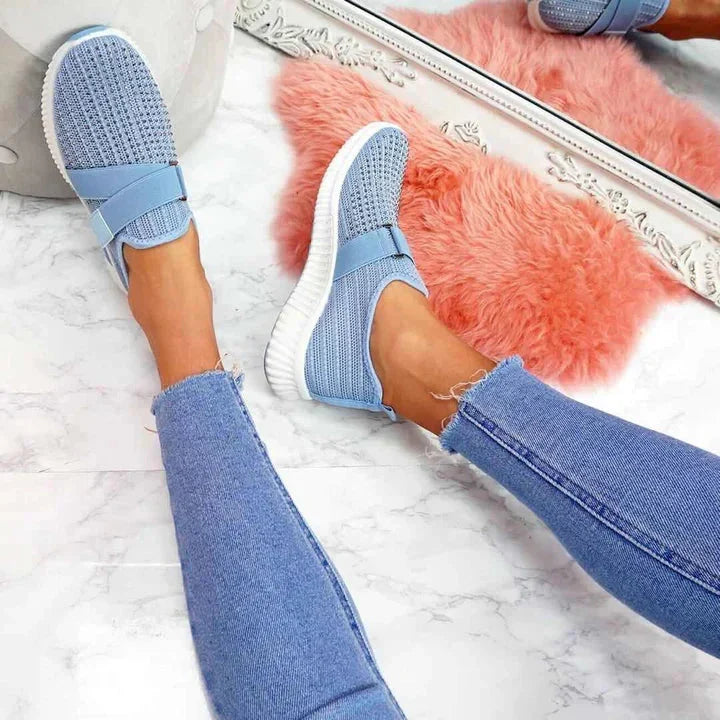 Slip-On-SnEchoarchivker für Damen mit Klettverschluss | Verbessern Sie Ihre Laufhaltung!