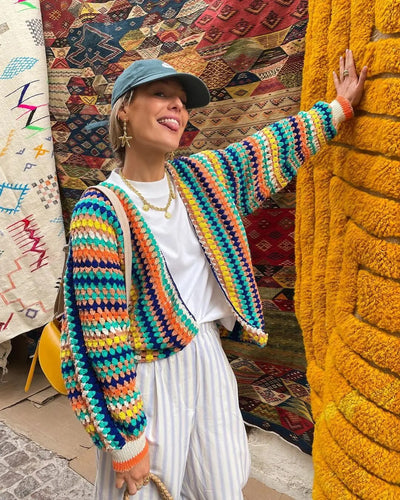 Echoarchiv | Boho Strickjacke