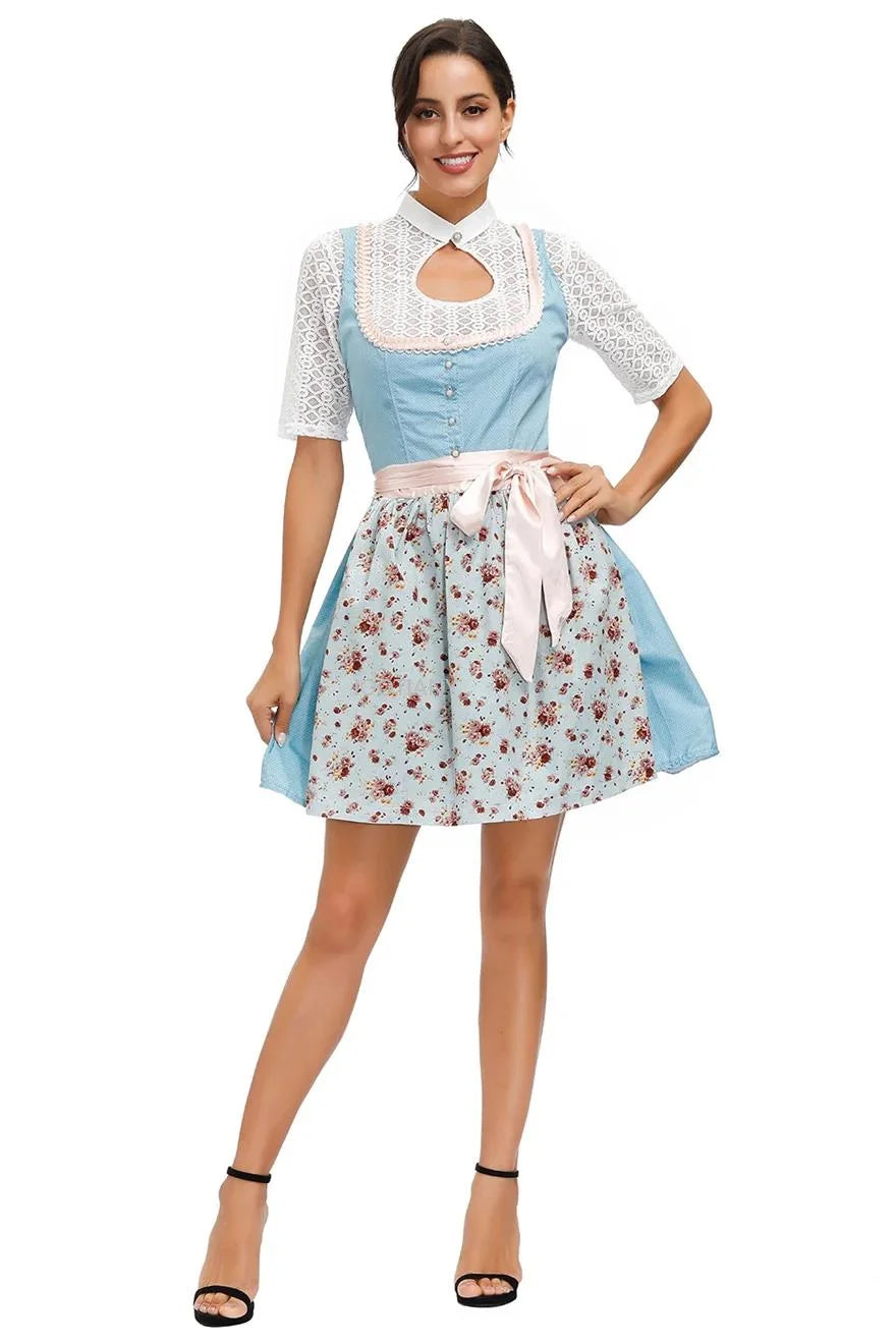 Bayerisches Oktoberfest Dirndl Trachtenkleid – Élara
