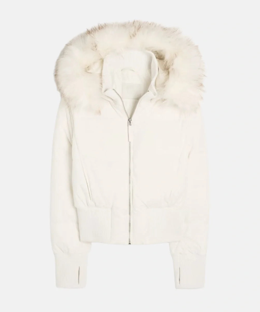 Damen Gesteppt Winterjacke mit Warm & Abnehmbarer Kapuze | Echoarchiv