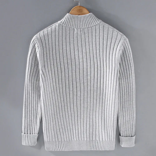 Strickjacke aus Merinowolle mit Reißverschluss
