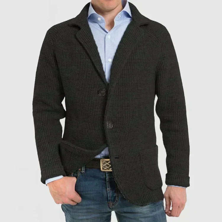 Echoarchiv | Herren Strickblazer mit zwei Knöpfen