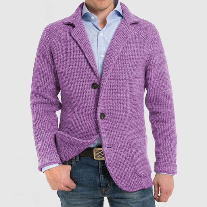 Echoarchiv | Herren Strickblazer mit zwei Knöpfen