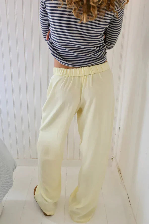 Echoarchiv | Loose fit Gestreift Elastisch Taille Hose