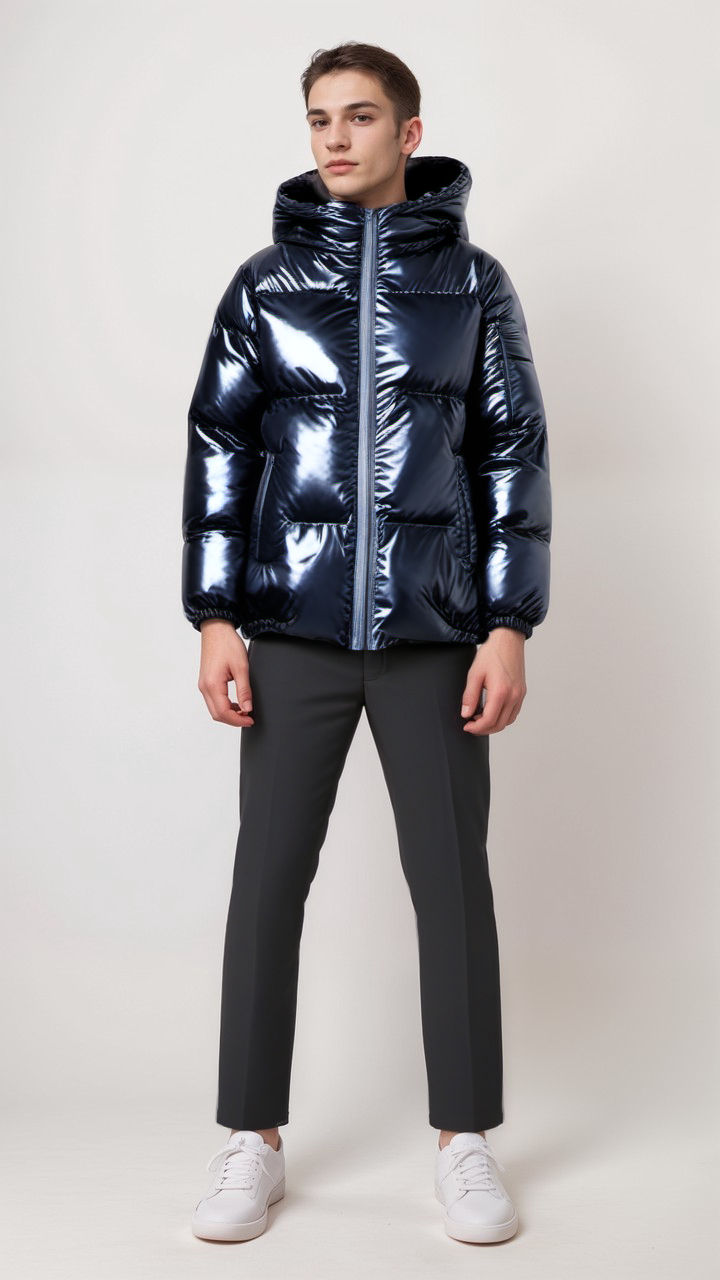Echoarchiv | Gepolsterte Winterjacke mit Kapuze Polyester Warm und Wasserabweisend