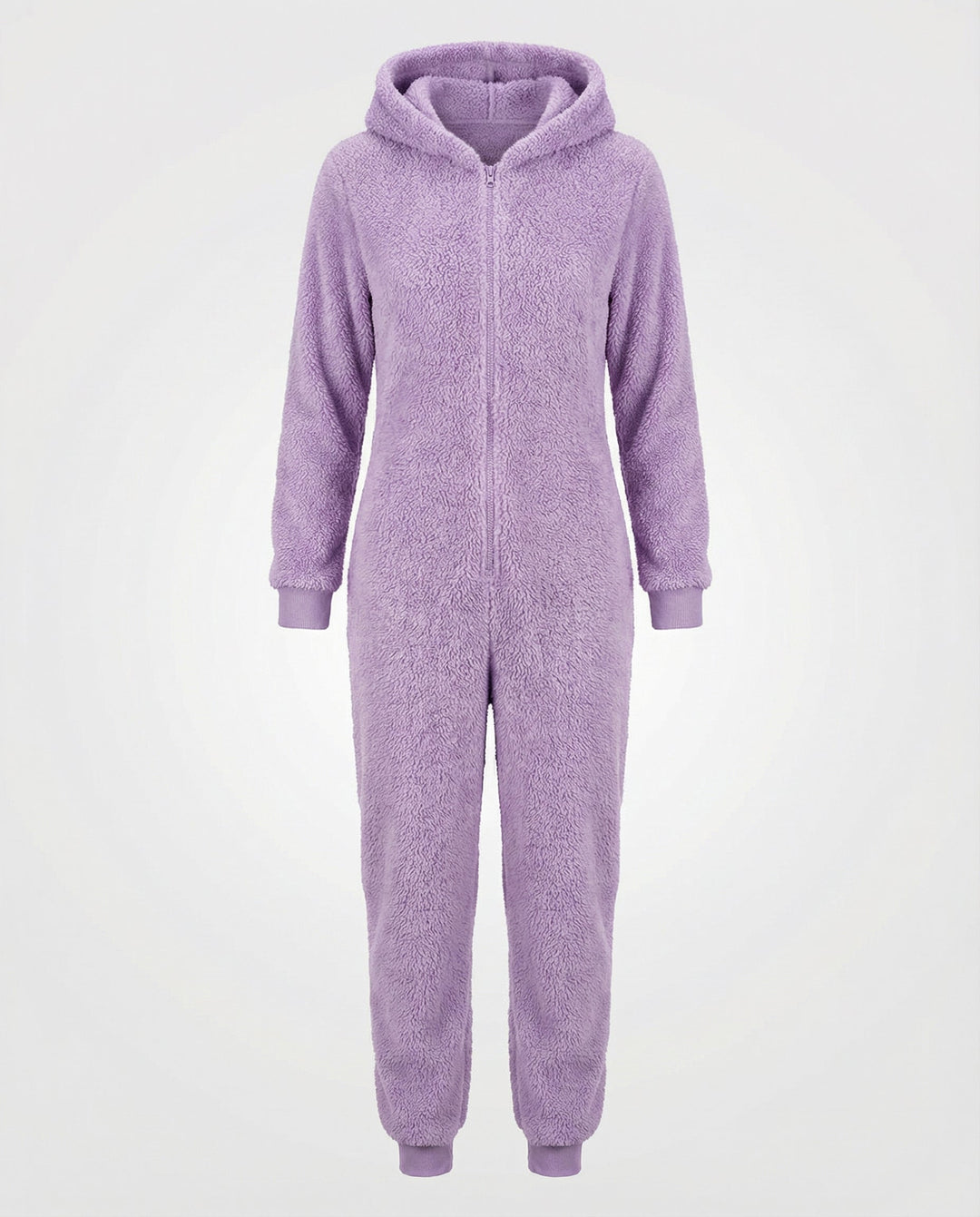 Damen Teddy Fleece Overall Kapuze – Auréline