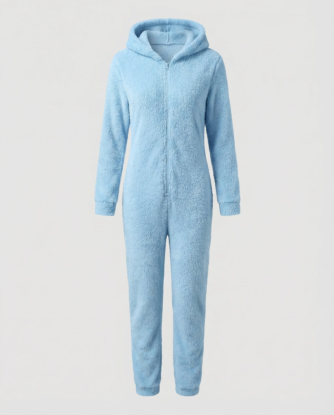 Damen Teddy Fleece Overall Kapuze – Auréline