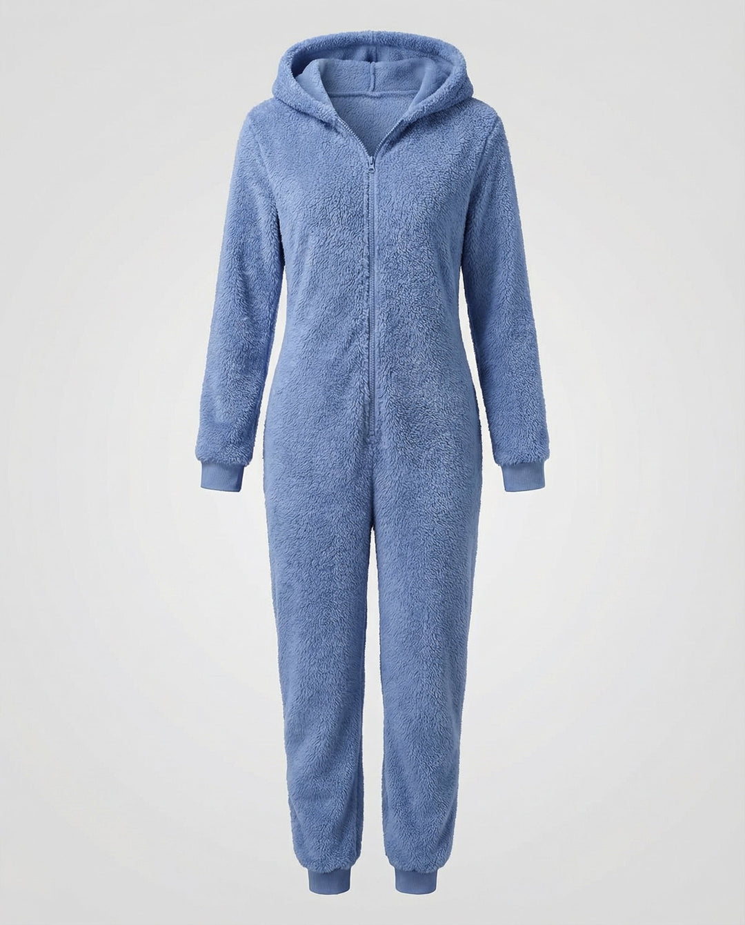 Damen Teddy Fleece Overall Kapuze – Auréline