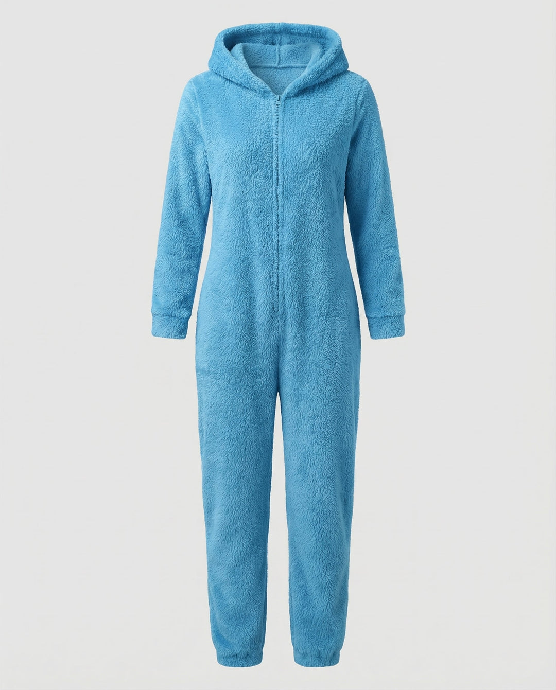 Damen Teddy Fleece Overall Kapuze – Auréline