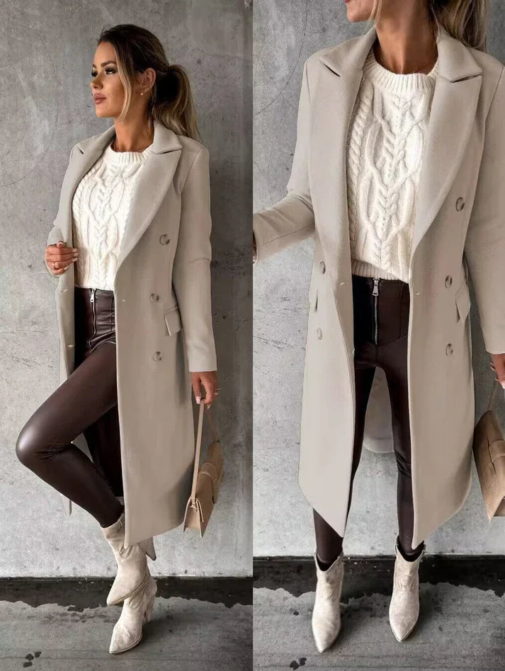 Lange und elegante Winterjacke