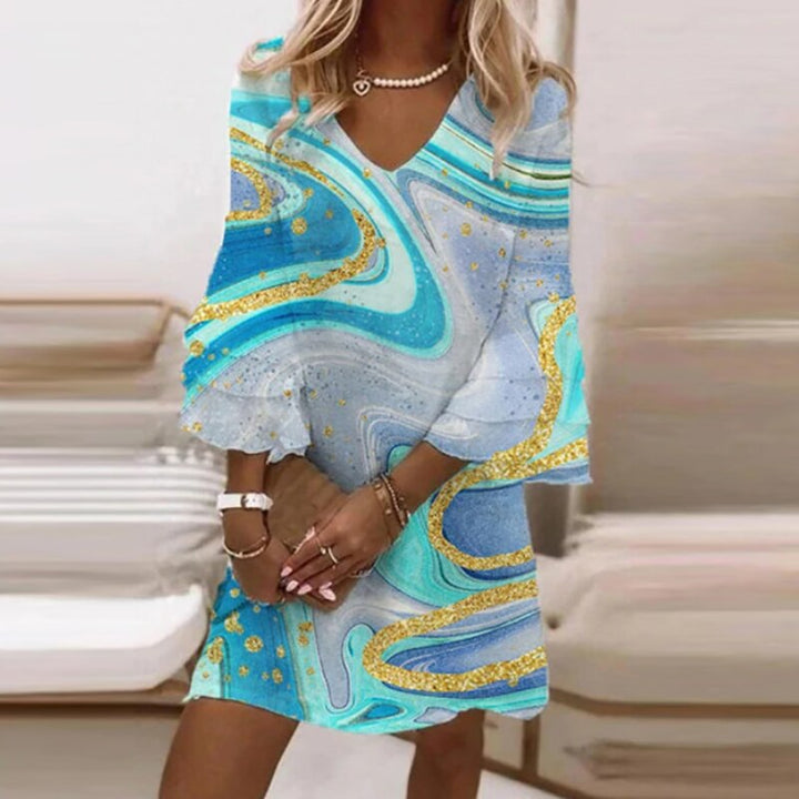 Kleid mit zeitlosem Muster – Élara