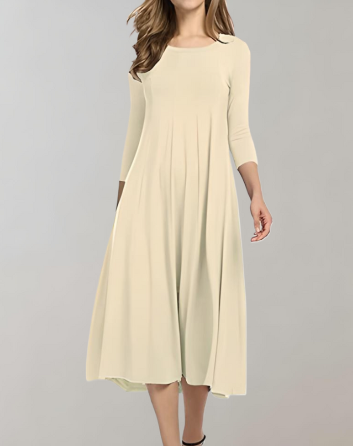 Echoarchiv | Swingkleid Mit 3/4 Ärmeln Für Einen Stilvollen Look