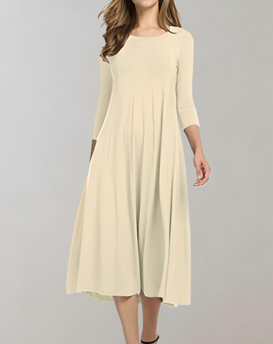 Echoarchiv | Swingkleid Mit 3/4 Ärmeln Für Einen Stilvollen Look