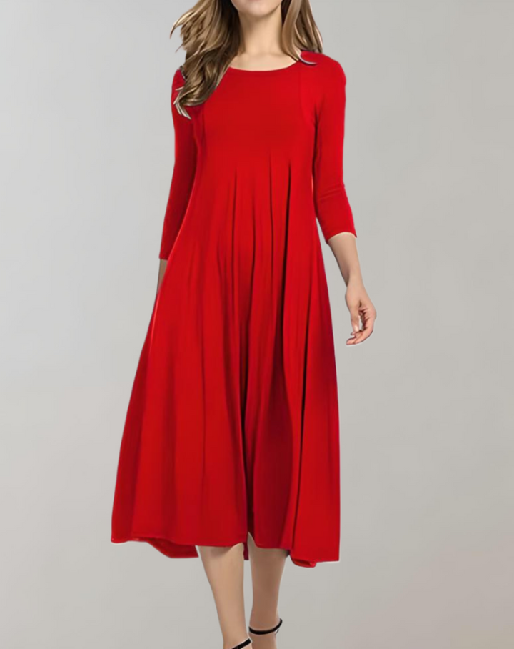 Echoarchiv | Swingkleid Mit 3/4 Ärmeln Für Einen Stilvollen Look