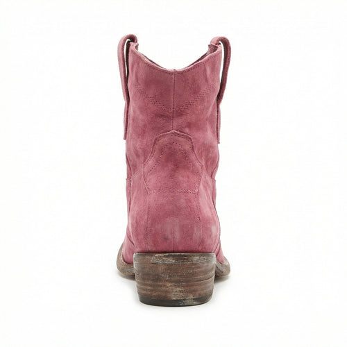 Kurze Cowboy-Stiefel | Western | Wildleder | Knöchel-Stiefel | Damenstiefel – Tavélo