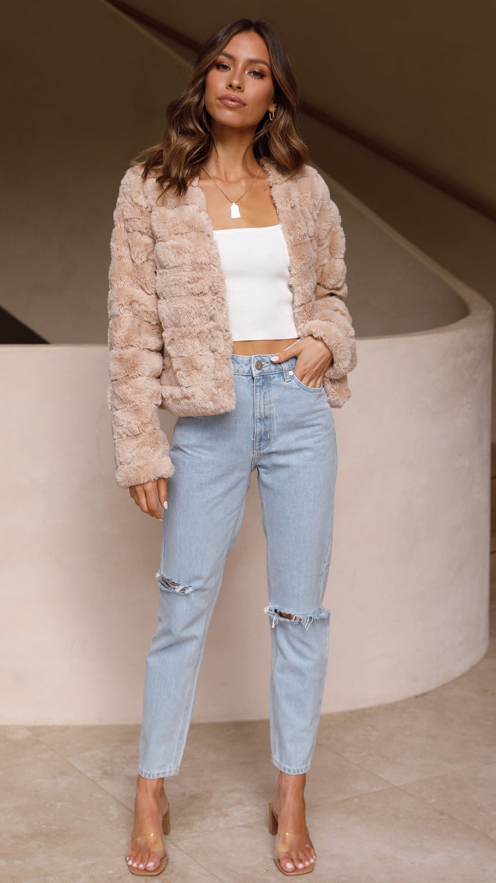 Echoarchiv | Luxus Damen Crop Jacke