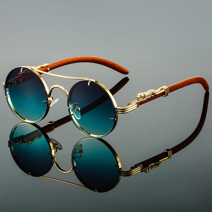 Echoarchiv | Ovale Retro Sonnenbrille Aus Metall