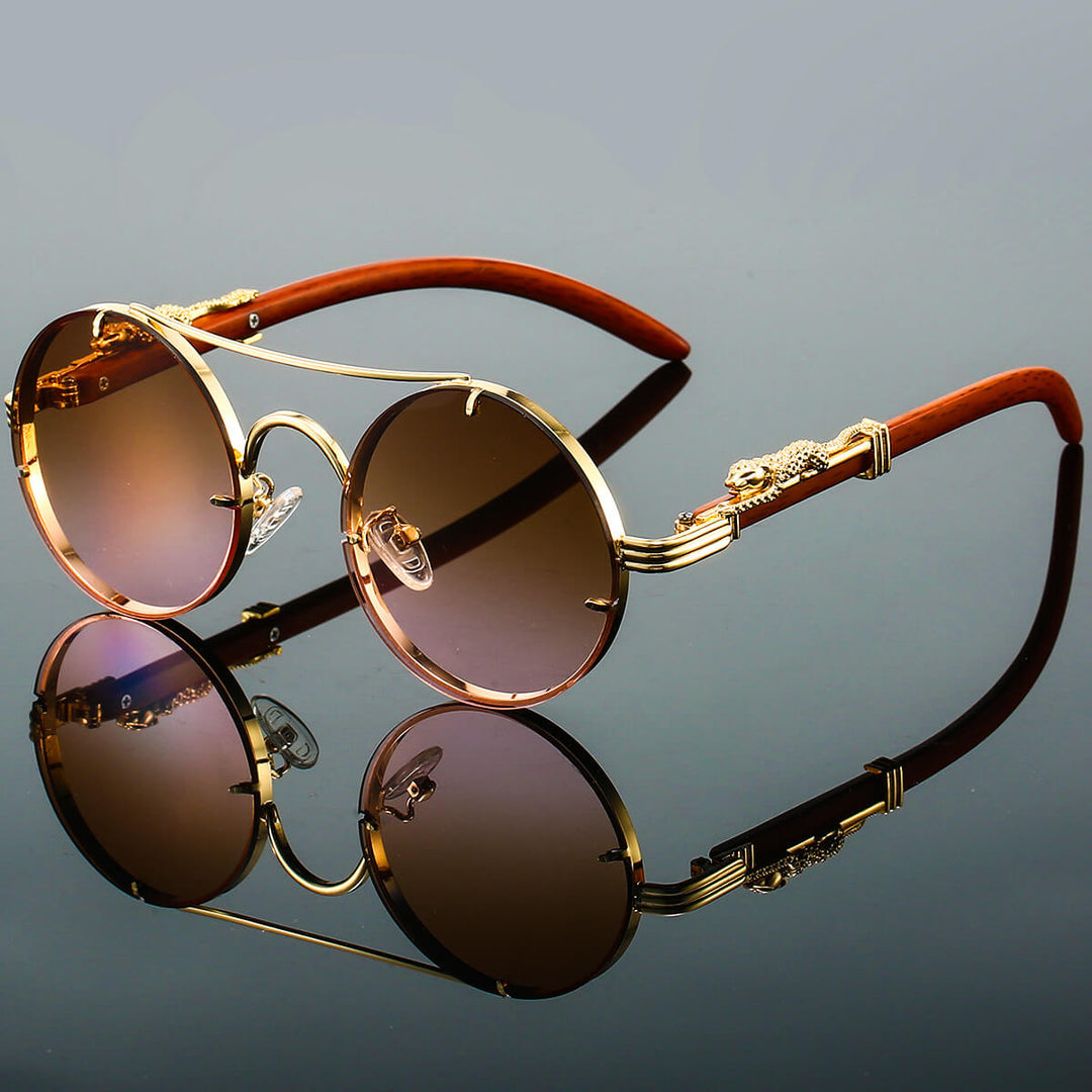 Echoarchiv | Ovale Retro Sonnenbrille Aus Metall