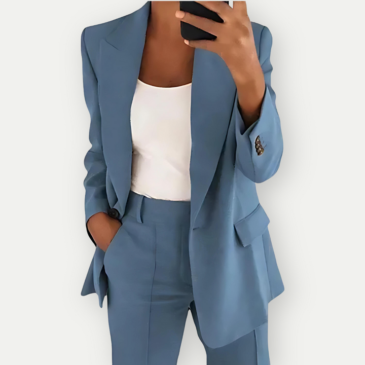Echoarchiv | Damen Bequeme Blazer Set Formal