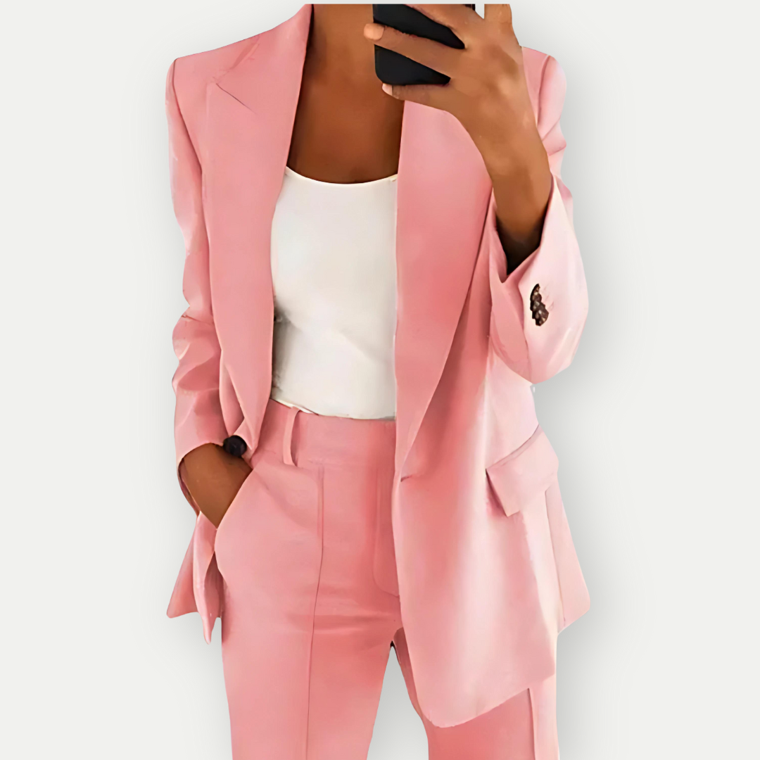 Echoarchiv | Damen Bequeme Blazer Set Formal