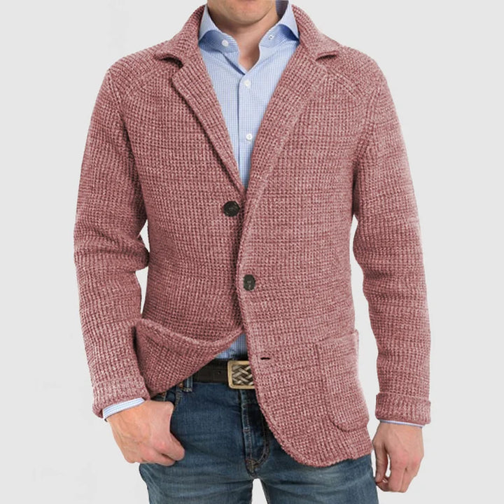 Echoarchiv | Herren Strickblazer mit zwei Knöpfen