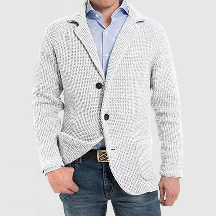 Echoarchiv | Herren Strickblazer mit zwei Knöpfen