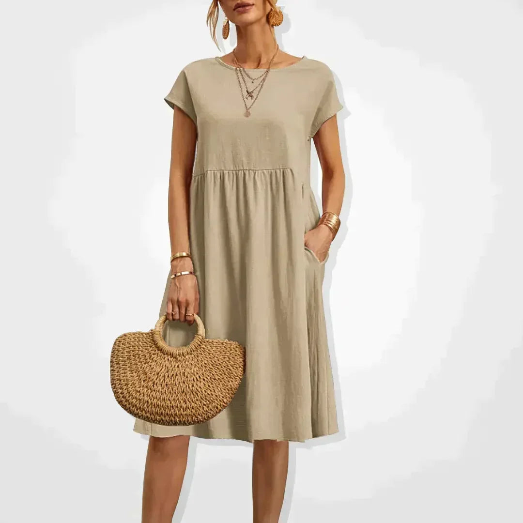 Elegantes fließendes Sommerkleid