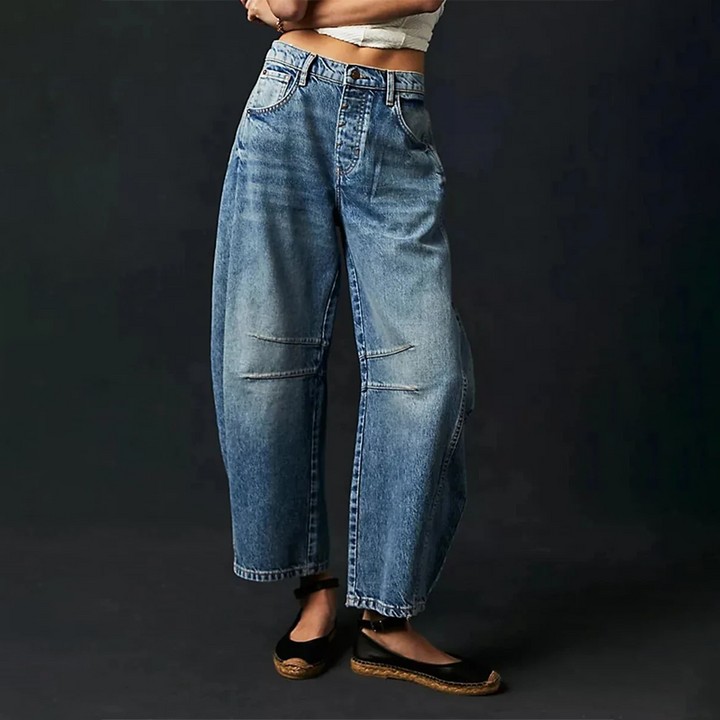 Echoarchiv | Damen Weite Beinhose Denim