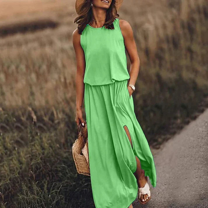 Echoarchiv – entspanntes weißes maxikleid