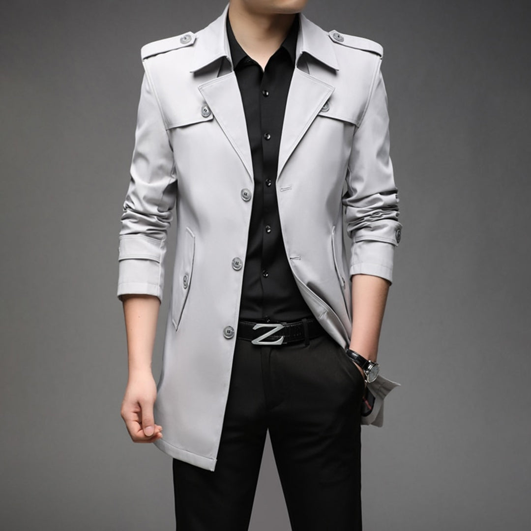 Echoarchiv | Herren Stilvoller Trenchcoat - Wasserdicht & Winddicht