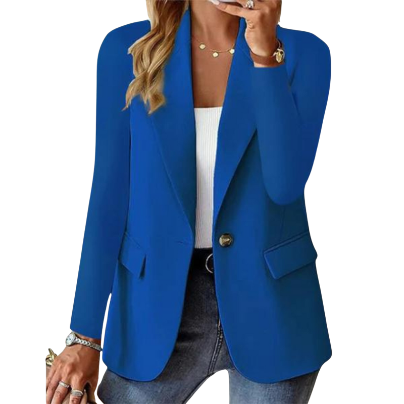Echoarchiv | Eleganter Blazer mit Ein-Knopf-Verschluss und Taillierter Passform für Damen
