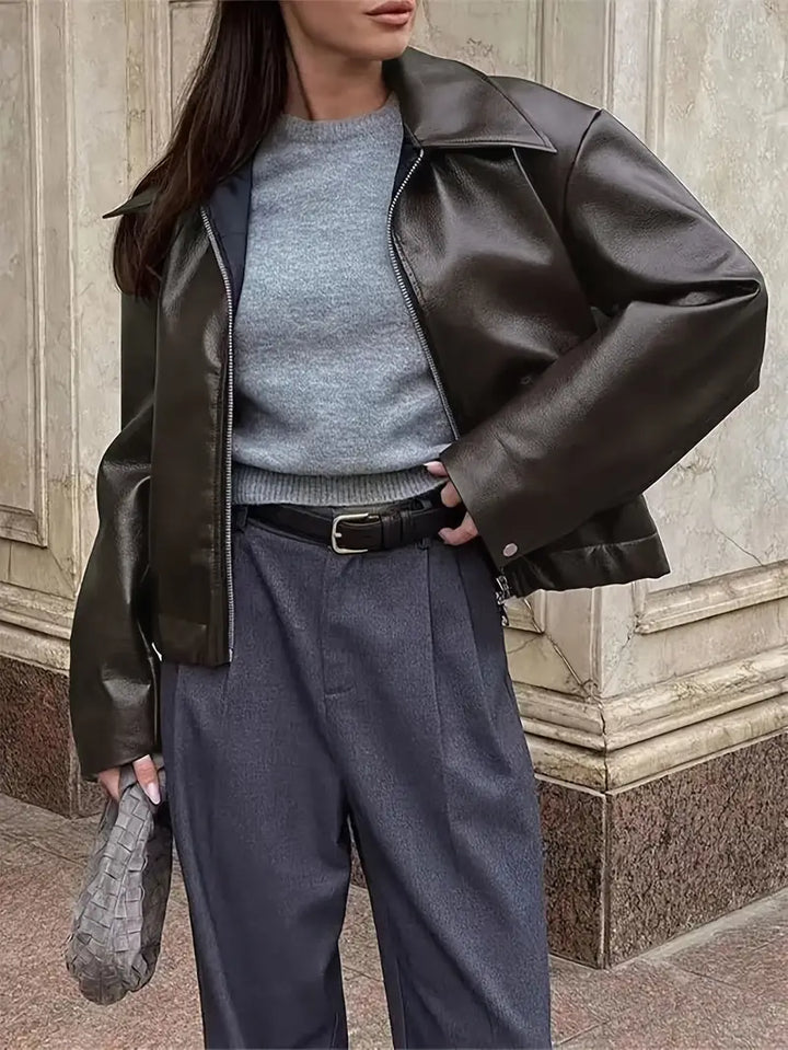 Echoarchiv | Damen Relaxed Fit Zip-Up Bomberjacke