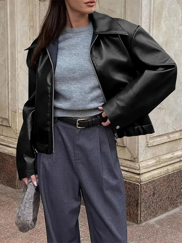 Echoarchiv | Damen Relaxed Fit Zip-Up Bomberjacke