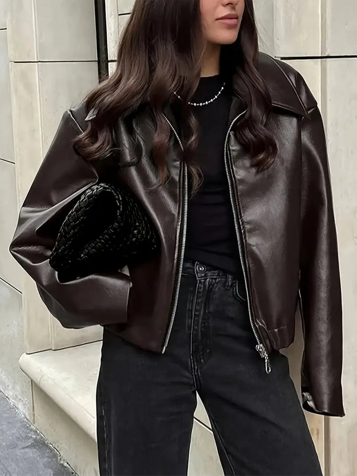 Echoarchiv | Damen Relaxed Fit Zip-Up Bomberjacke