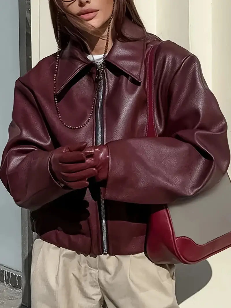 Echoarchiv | Damen Relaxed Fit Zip-Up Bomberjacke