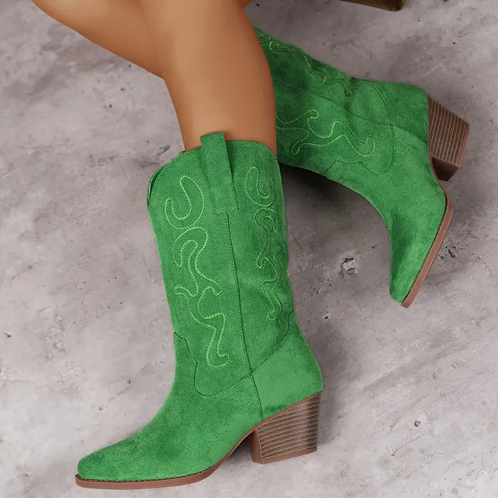 Echoarchiv | Elegante Cowboy Damen Knöchelstiefel