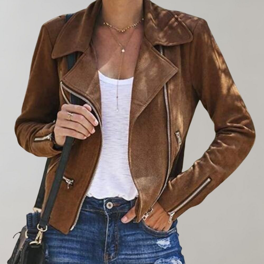 Echoarchiv | Wild Bikerjacke mit Reißverschluss für Damen
