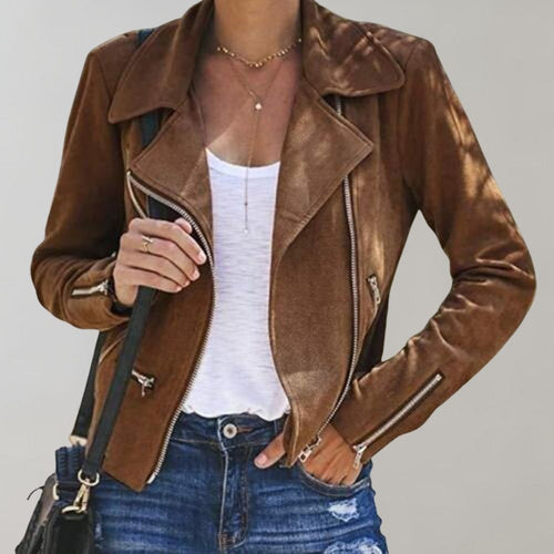 Echoarchiv | Wild Bikerjacke mit Reißverschluss für Damen