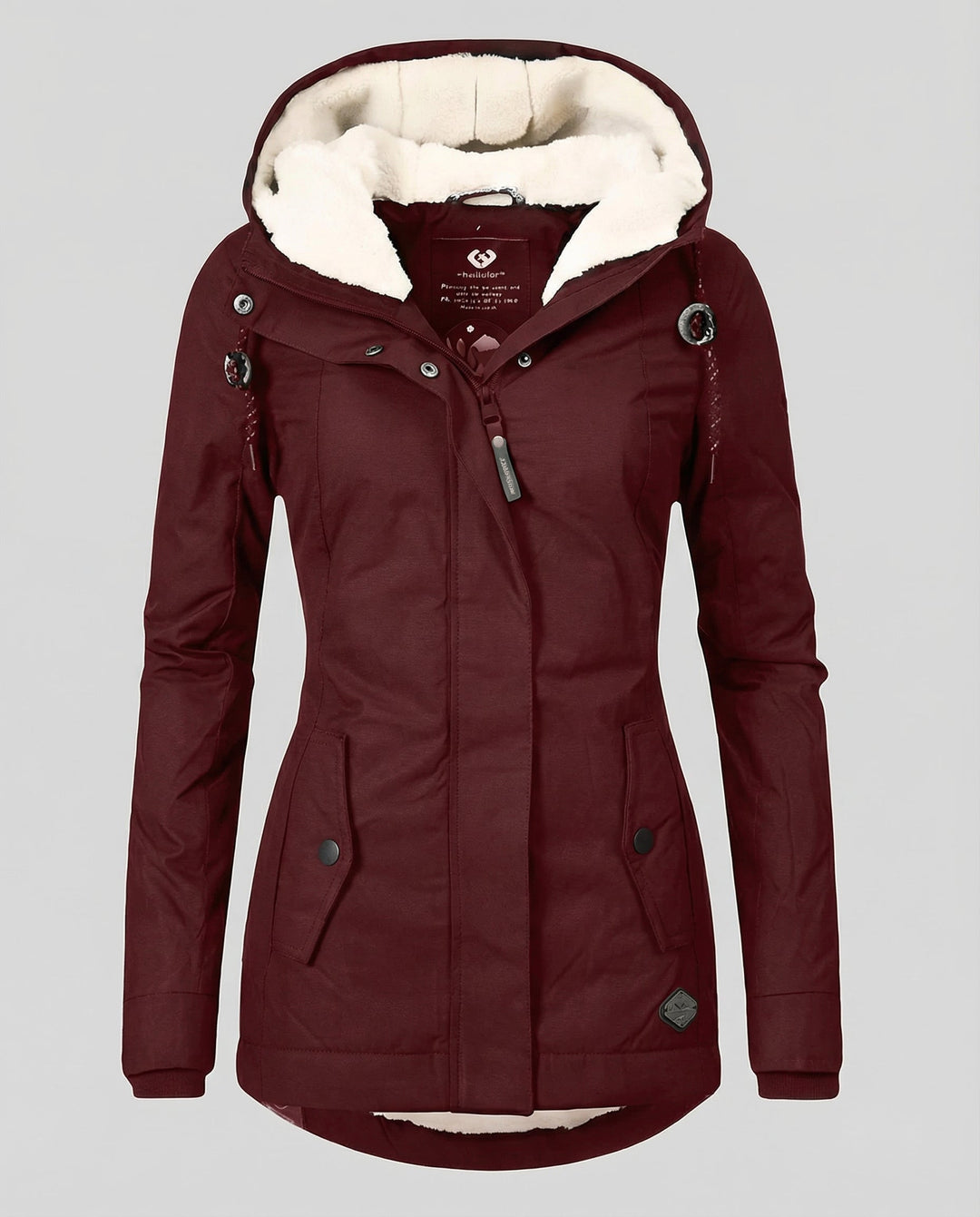 Warme Winterjacke mit Kapuze für Damen | Echoarchiv