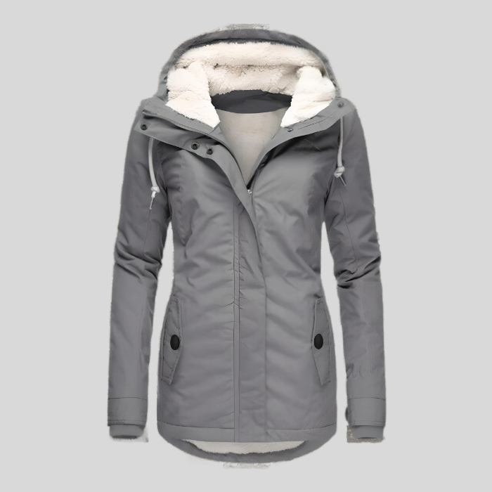 Echoarchiv |warme Winterjacke mit Kapuze für Damen
