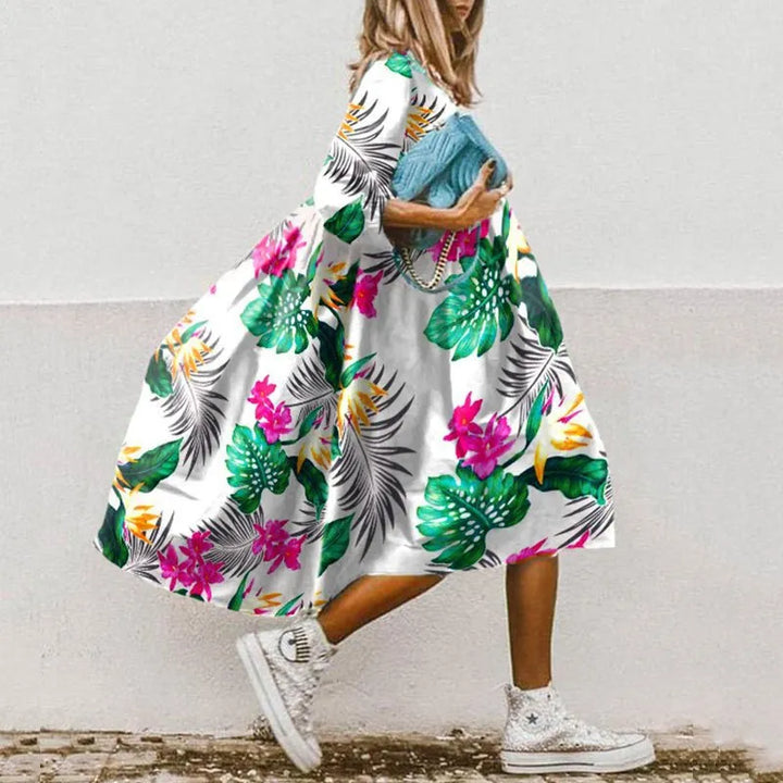 Blumenkleid für den Sommer